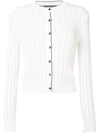 PINKO EMBROIDERED FITTED CARDIGAN