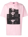 RAF SIMONS RAF SIMONS 图案印花T恤 - 粉色