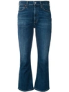 CITIZENS OF HUMANITY KICK FLARE CROPPED JEANS
