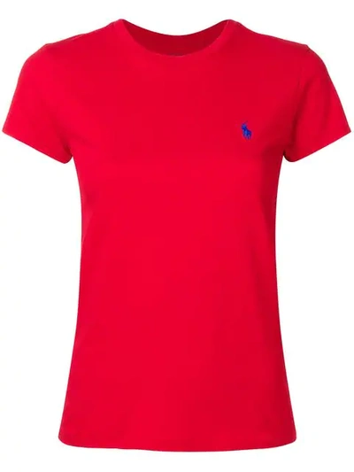 Polo Ralph Lauren Logo刺绣t恤 - 红色 In Red