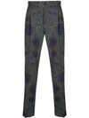 ETRO FLORAL PRINT TAILORED TROUSERS