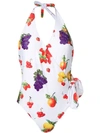 MSGM FRUIT PATTERNED ONE-PIECE