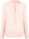 Stella Mccartney Eva Shirt Blouse In Rose-pink Silk
