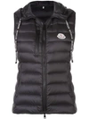 MONCLER PADDED HOODED WAISTCOAT