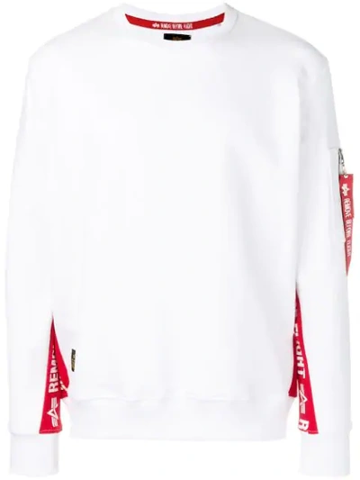 Alpha Industries Remove Before Flight套头衫 - 白色 In White