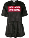 RED VALENTINO FOLLOW ME NOW MESH TOP