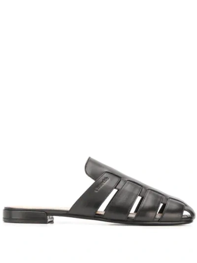 Church's Leather Mule Slides In Black