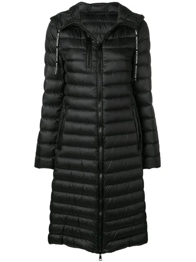 Moncler Daunenmantel Mit Kapuze In Black