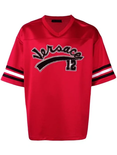 Versace Team Logo棒球t恤 - 红色 In Red