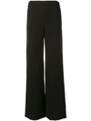 Theory High-waisted Wide Trousers In Black