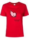 PS BY PAUL SMITH PS BY PAUL SMITH 'JUMPING PIG' PRINT T-SHIRT - RED
