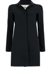 Herno Plain Car Coat In Black