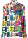 VERSACE ALPHABET PRINT SHIRT