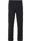 PRADA PRADA TOUCH STRAP DETAIL TROUSERS - BLACK