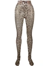 PACO RABANNE LEOPARD PRINT TIGHTS