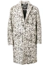 DSQUARED2 PRINTED SINGLE-BREASTED COAT