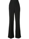 Alice And Olivia Athena Flared Wide Leg Trousers In Black