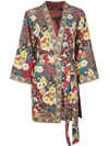 ALICE AND OLIVIA FLORAL PRINT BELTED JACKET