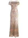 TADASHI SHOJI SEQUIN EMBELLISHED GOWN