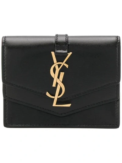 Saint Laurent Black Small Sulpice Wallet