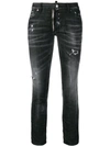 DSQUARED2 DSQUARED2 RUNWAY CROPPED JEANS - 黑色