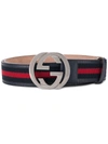 GUCCI GUCCI GG BUCKLE BELT - BLUE