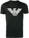 EMPORIO ARMANI EMPORIO ARMANI LOGO T恤 - 黑色
