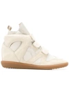 ISABEL MARANT HI-TOP VELCRO SNEAKERS