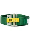 Heron Preston Jacquard Tape Belt In Green