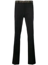 FENDI LOGO-WAISTBAND TAILORED TROUSERS