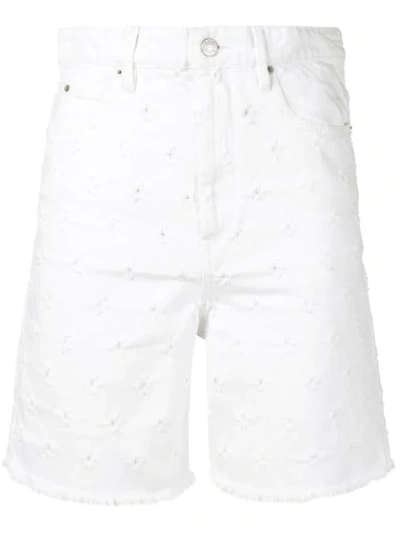 Isabel Marant Étoile Liny Distressed Shorts - 蓝色 In White