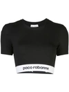 PACO RABANNE LOGO CROPPED TOP