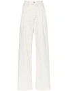 GOLDSIGN THE WIDE LEG PLEAT FRONT TROUSERS