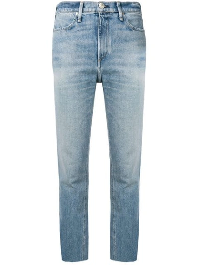 Rag & Bone Cropped Slim-fit Jeans In Blue