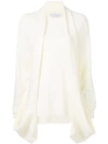 JW ANDERSON JW ANDERSON OVERSIZED CARDIGAN - WHITE