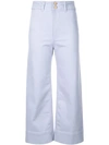 APIECE APART CROPPED STRAIGHT-CUT TROUSERS