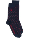 ALEXANDER MCQUEEN POLKA DOT LOGO SOCKS