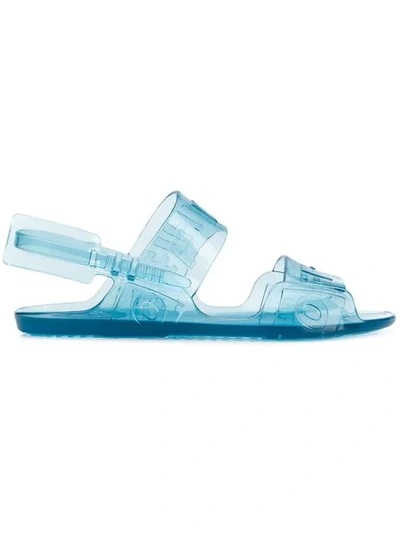 Off-white Zip Tie Jelly Sandals - 蓝色 In Blue