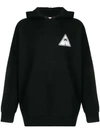 PALM ANGELS PALM ANGELS LOGO PRINT HOODIE - 黑色