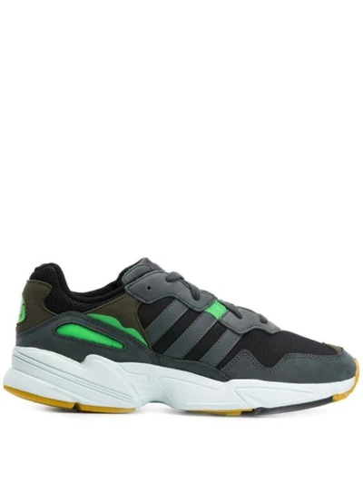 Adidas Originals Men's Yung-96 Colorblock Sneakers In Black,green,grey