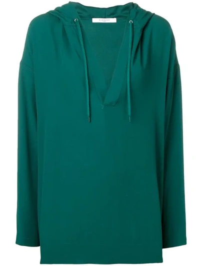 Givenchy Oversized Hoodie In Green