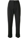 PRADA CROPPED TAILORED TROUSERS