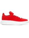 Alexander Mcqueen Men's Knitted Oversized Low-top Sneakers In Red
