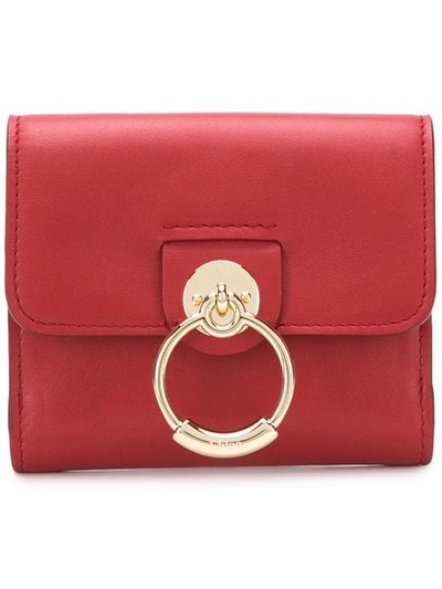 Chloé Tess Small Wallet In Red