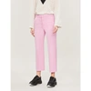 STELLA MCCARTNEY STRAIGHT CROPPED WOOL TROUSERS