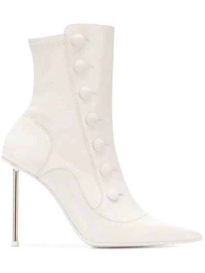 Alexander Mcqueen Victorian Boots - 白色 In White