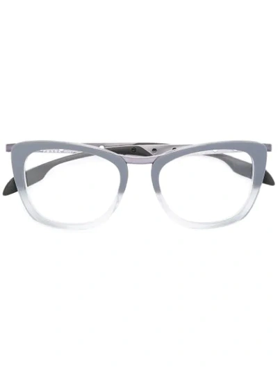 Prada Square Glasses In 金属色