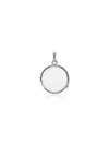 LOQUET WHITE GOLD LOCKET MEDIUM PENDANT NECKLACE