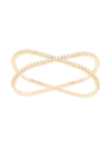 Alinka 18kt Rose Gold Katia Duo Diamond Two-finger Ring In Gold
