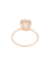 NATALIE MARIE 14KT ROSE GOLD PRECIOUS RUTILATED QUARTZ RING